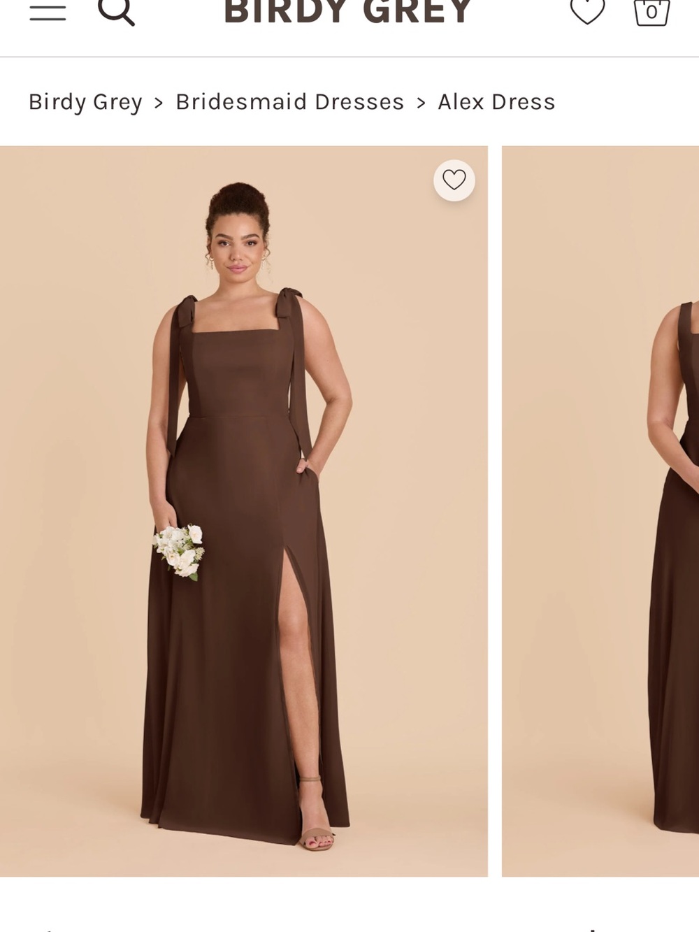 Birdy Grey Alex Dress in Espresso Brown